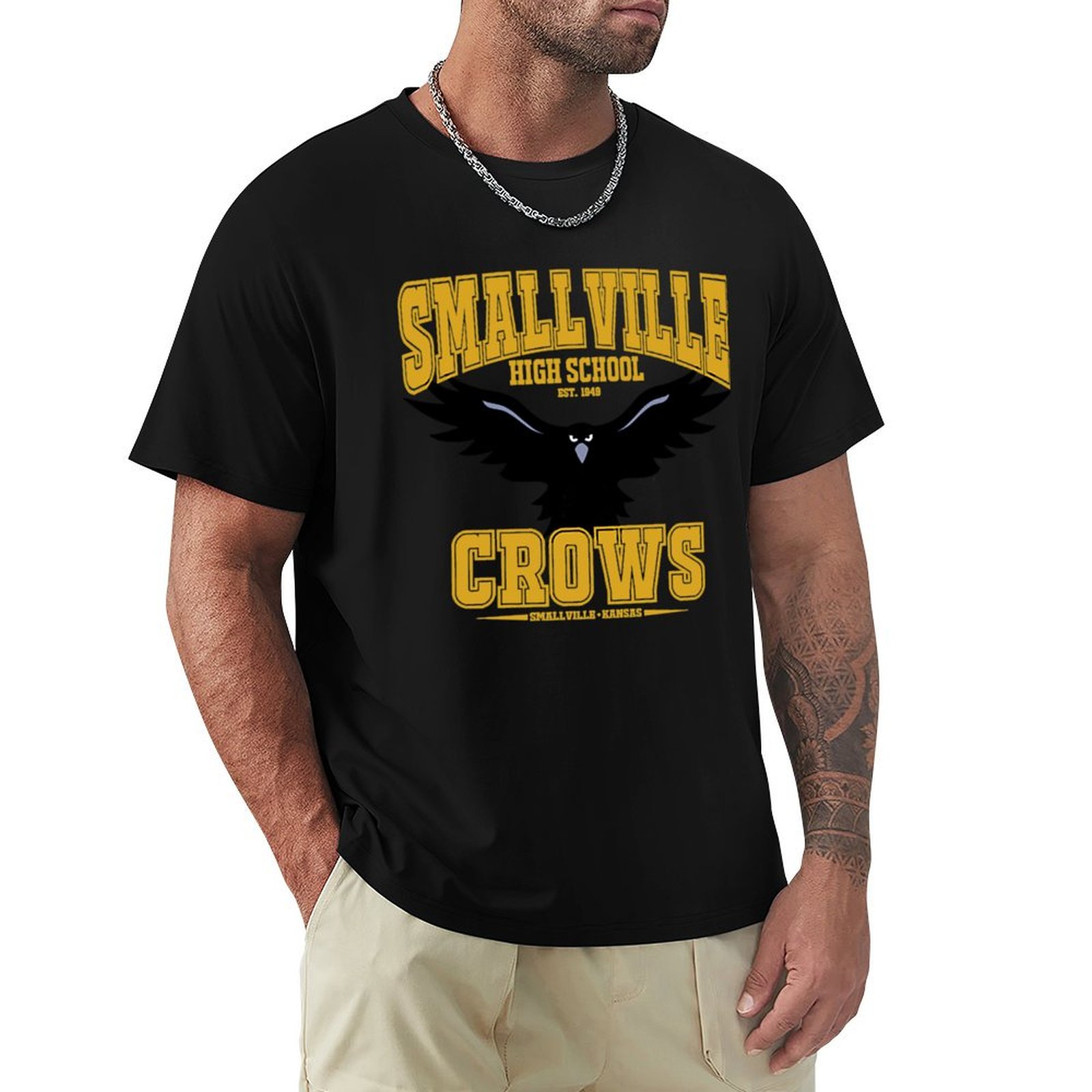 Home Gym China - Smallville Home of the Crows T-shirt