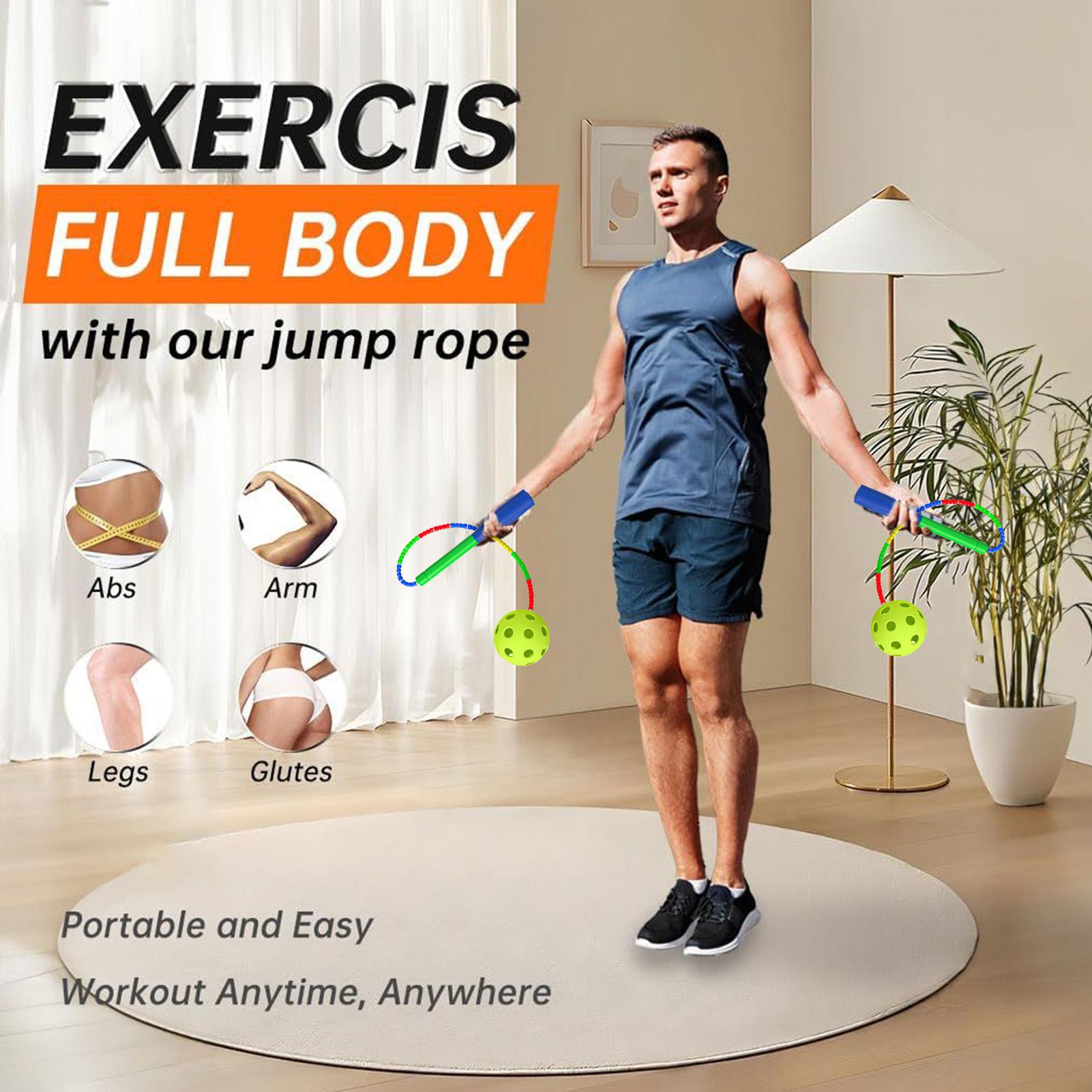 Home Gym For Kids - Corde à sauter avec balle sans
