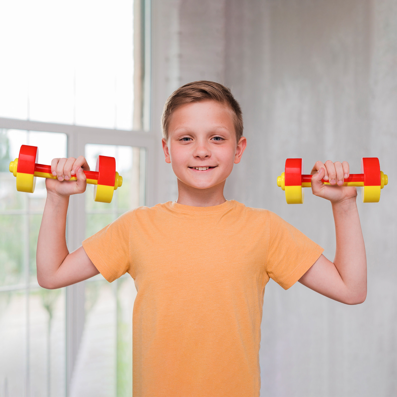 Home Gym For Kids - 1 Paire d'haltères en plastique pour