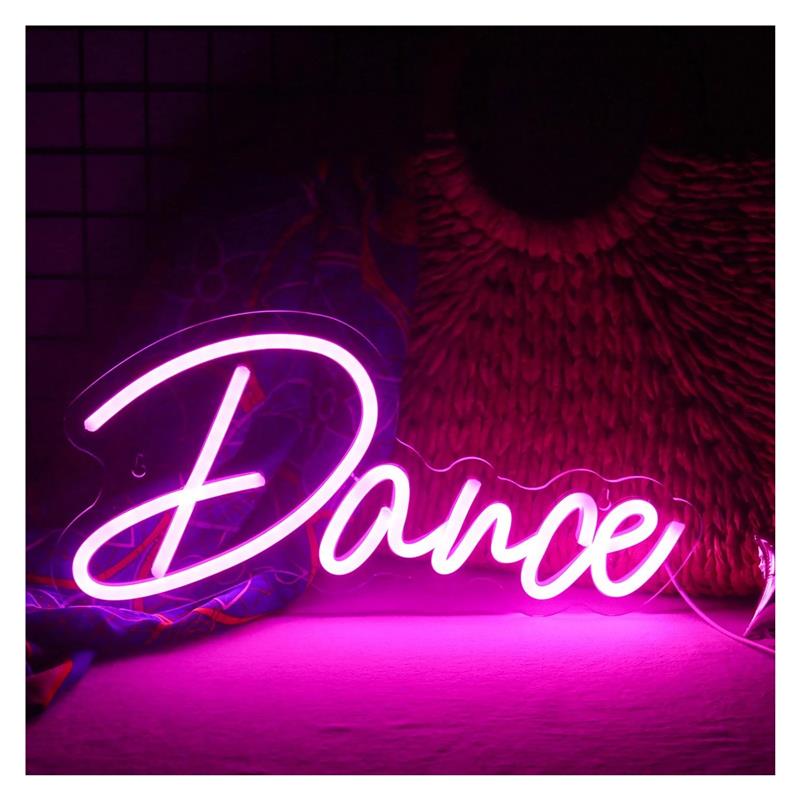 Home Gym Neon Sign - Enseigne néon lumineuse rose pour la