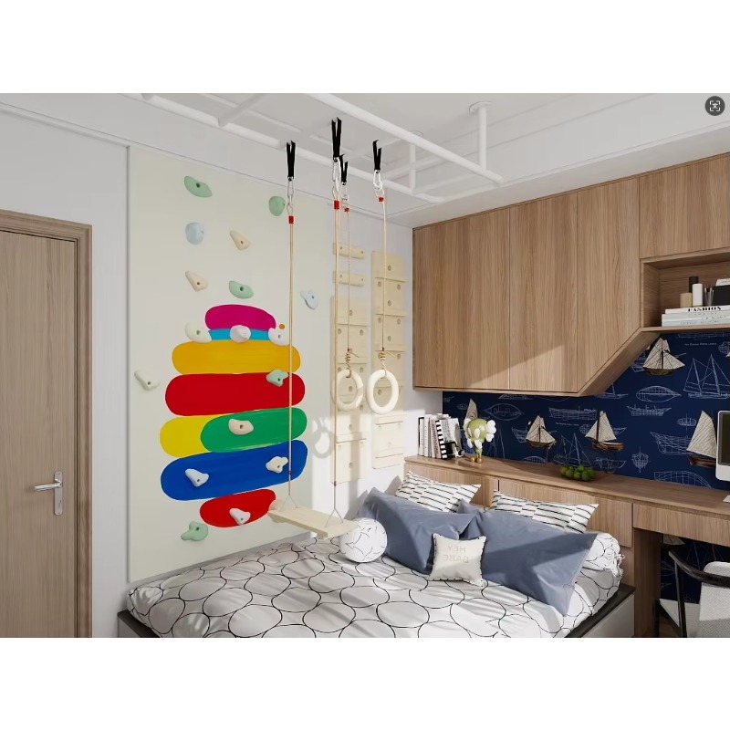 Mur d'escalade intérieur en co - Home Gym For Kids avis et prix