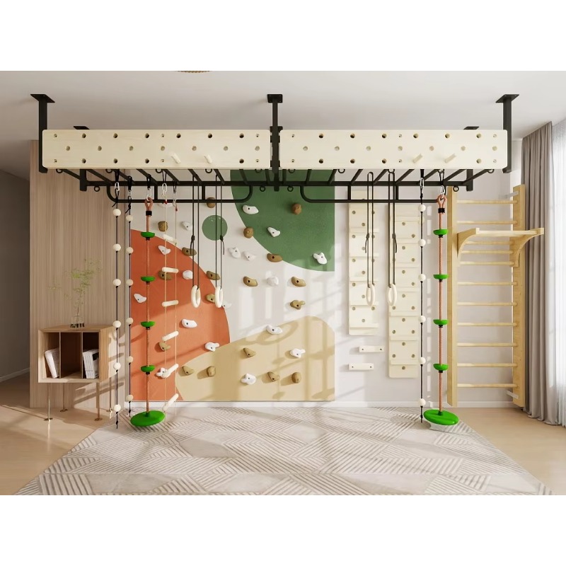 Mur d'escalade intérieur en co - Home Gym For Kids avis et prix