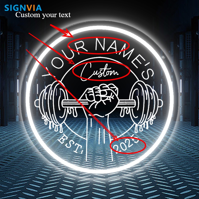 Enseigne au néon LED personnal - Home Gym Neon Sign avis et prix