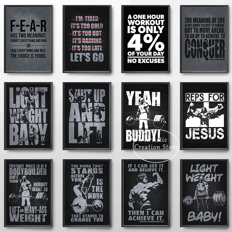 Affiche de citations inspirant - Home Gym Icon avis et prix