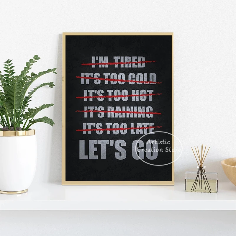 Affiche de citations inspirant - Home Gym Icon avis et prix