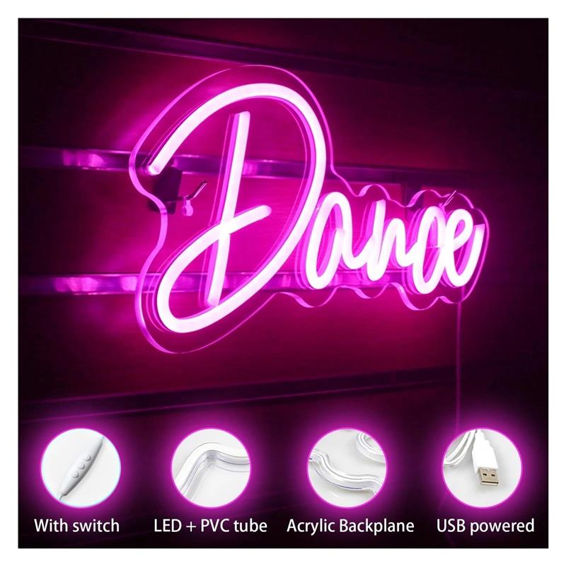 Enseigne néon lumineuse rose p - Home Gym Neon Sign avis et prix