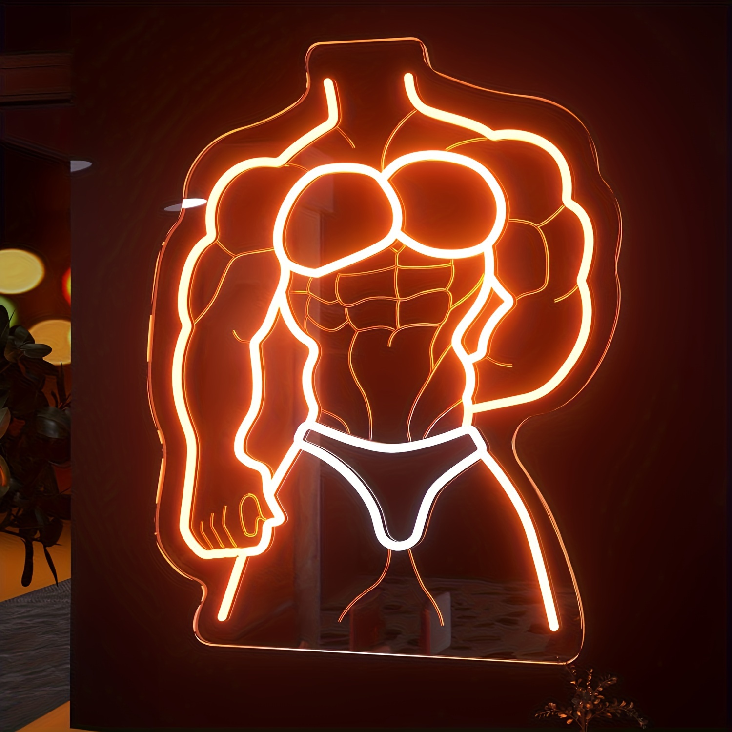 Muscle Man – panneau néon Oran - Home Gym Neon Sign avis et prix