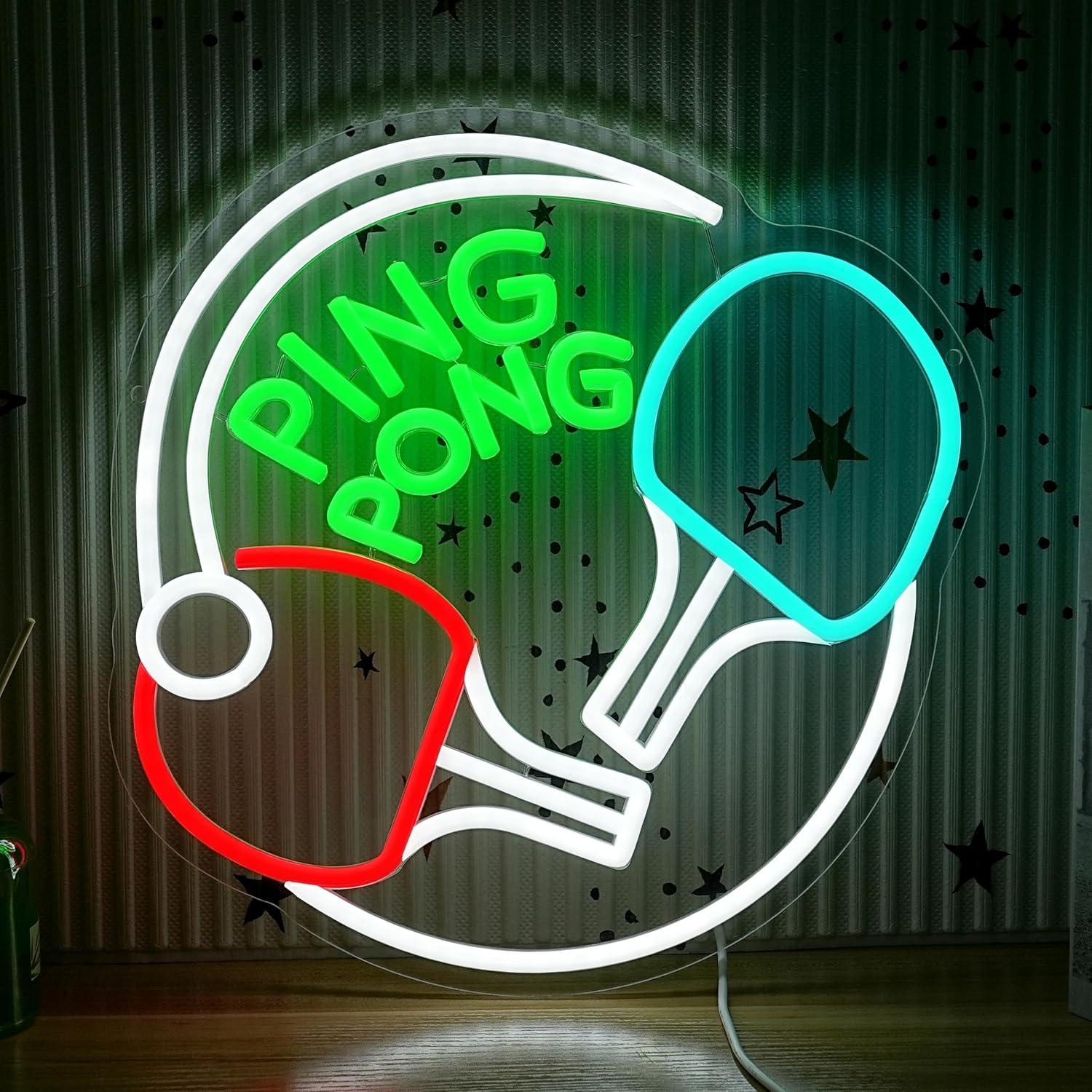 Enseigne néon LED USB à intens - Home Gym Neon Sign avis et prix